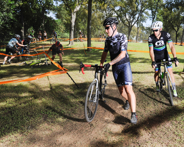 About to remount at Cyclocross Scuffle, Elgin, TX