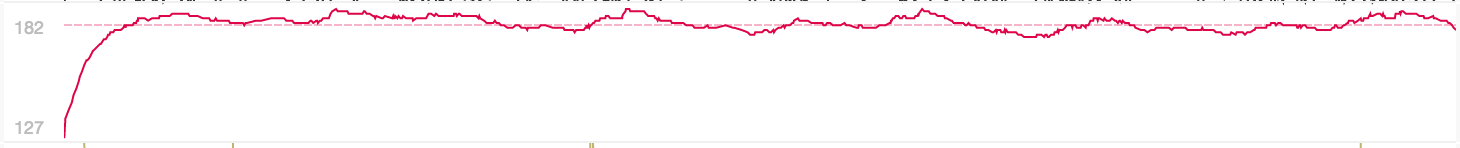 Heart Rate during race